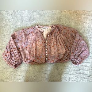 Zara patterned mid length bubble blouse - Size M